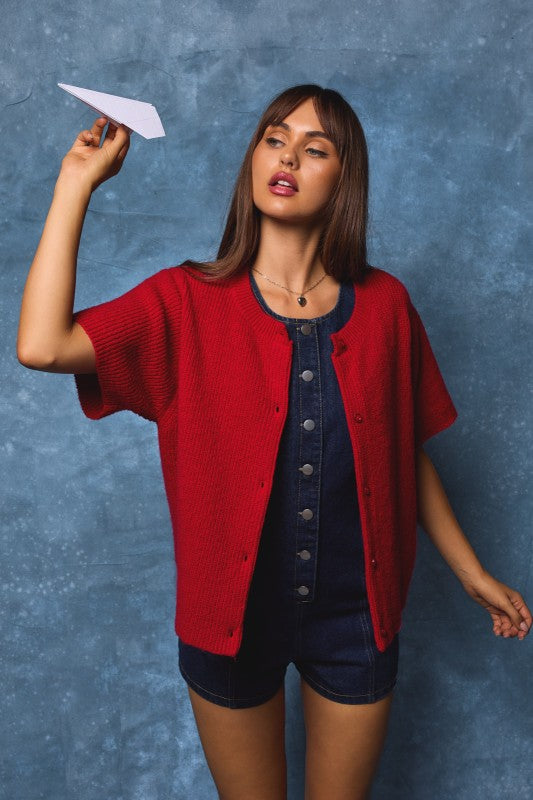 Short Sleeve Cardigan