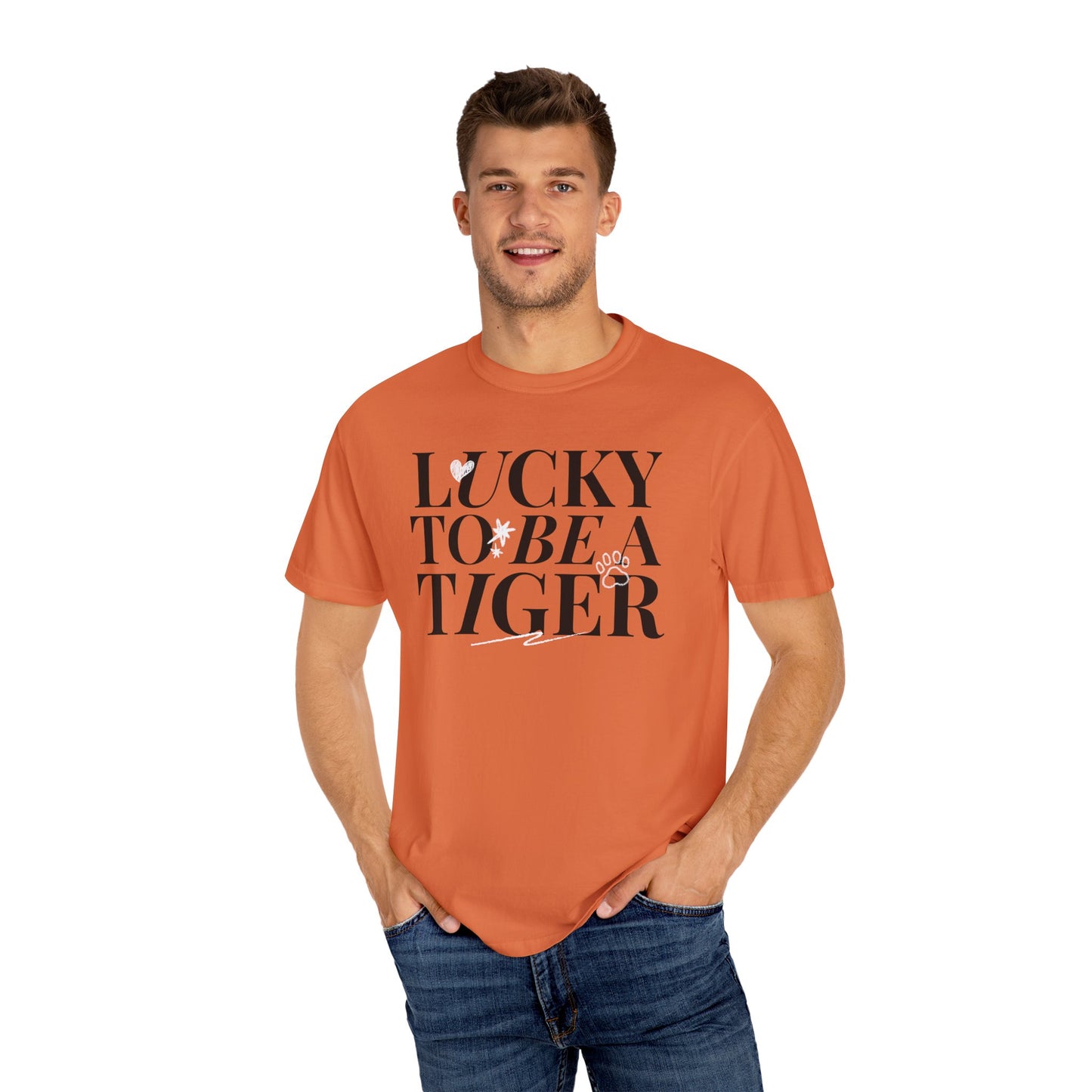 Lucky to Be a Tiger Comfort Colors Tee