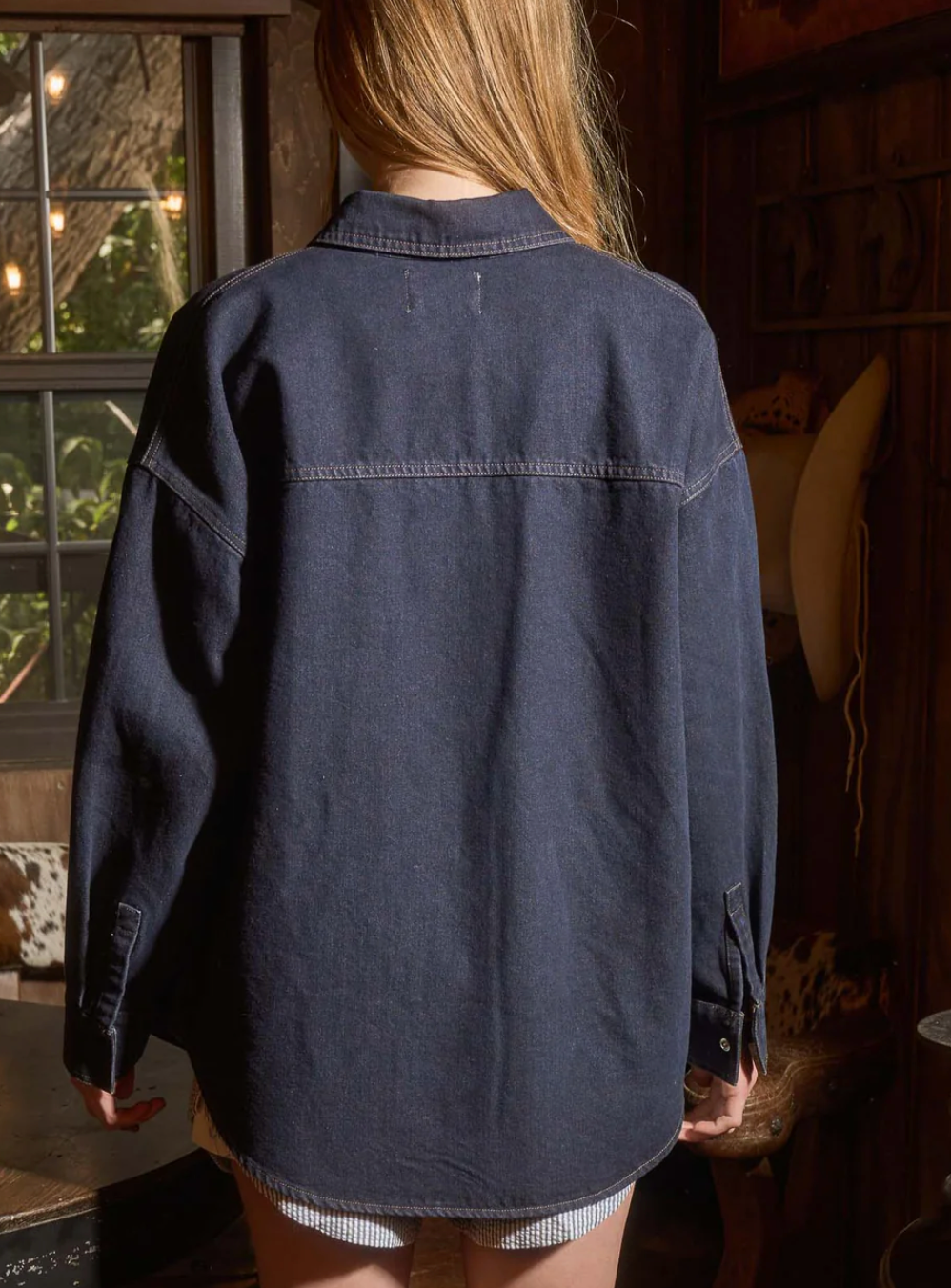 Dark Denim Button Down