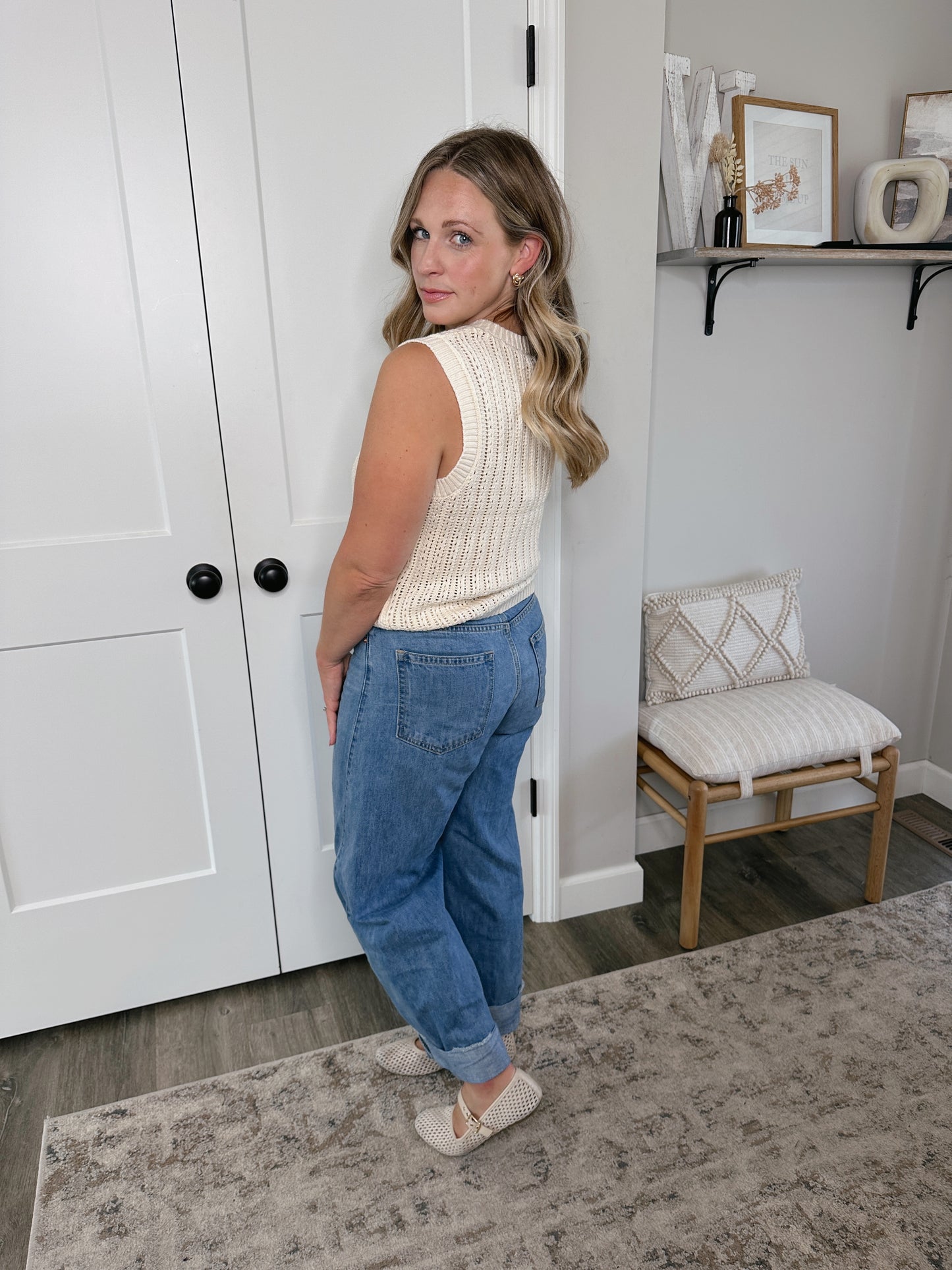 Button Down Cardigan Tank