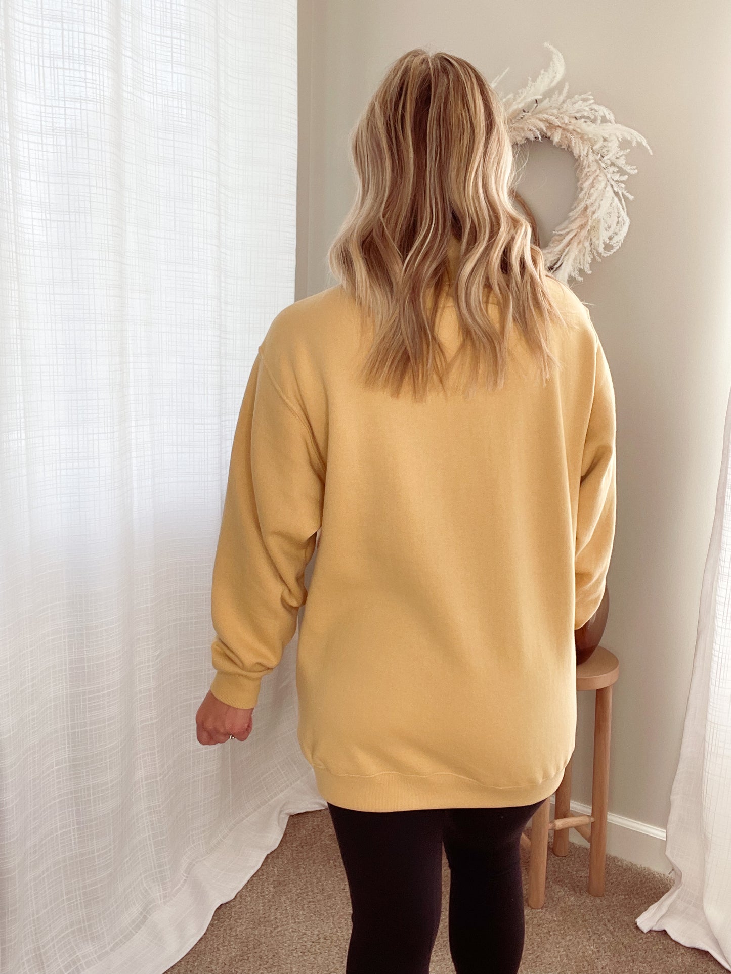 Oversized Teacher Mock Neck Sweatshirt