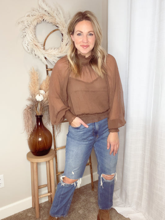 Turtle Neck Blouse