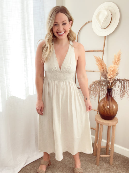 Oatmeal Midi Dress