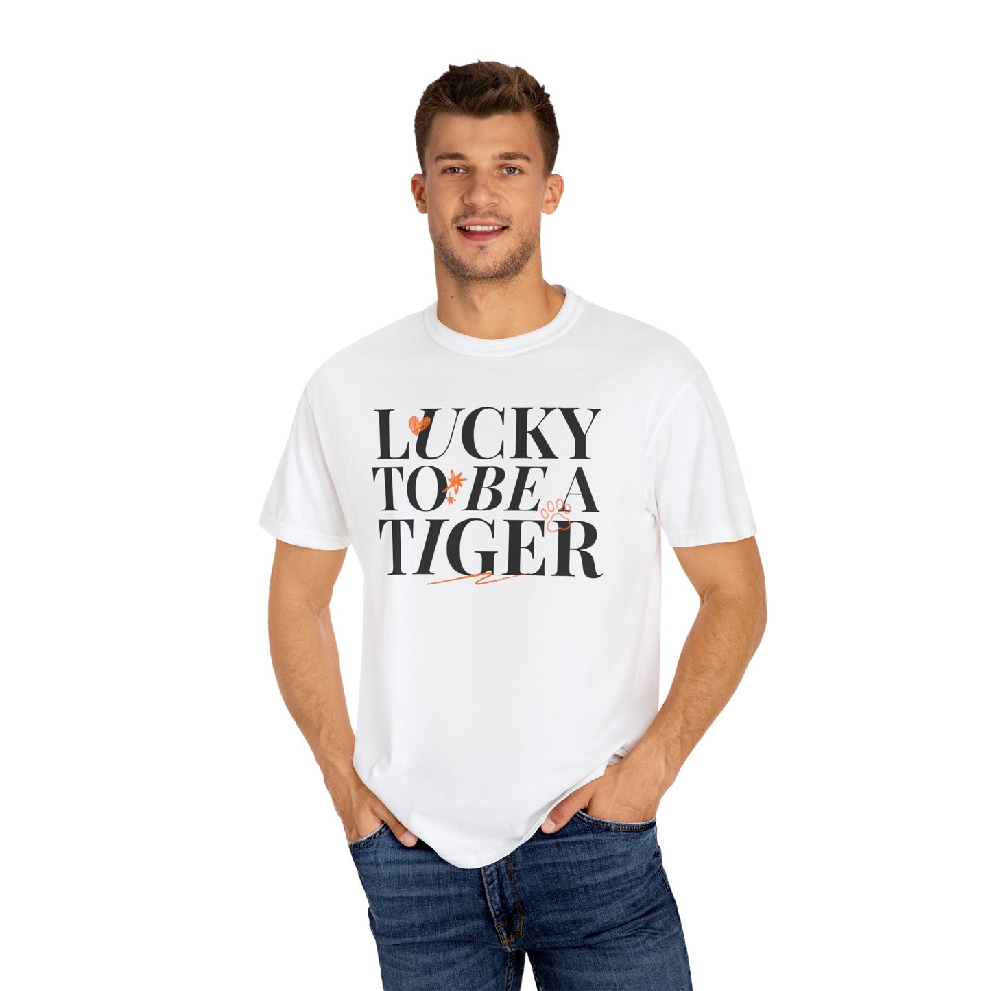 Lucky to Be a Tiger Comfort Colors Tee