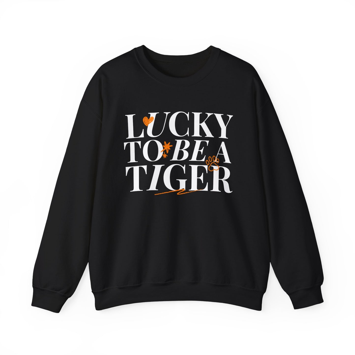 **Lucky to Be a Tiger Crewneck