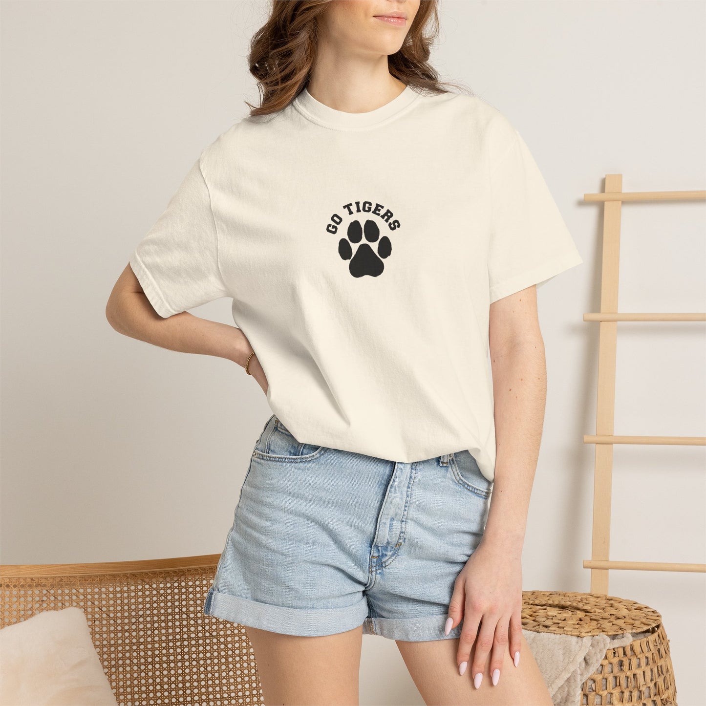 7. Go Tigers Paw T-shirt