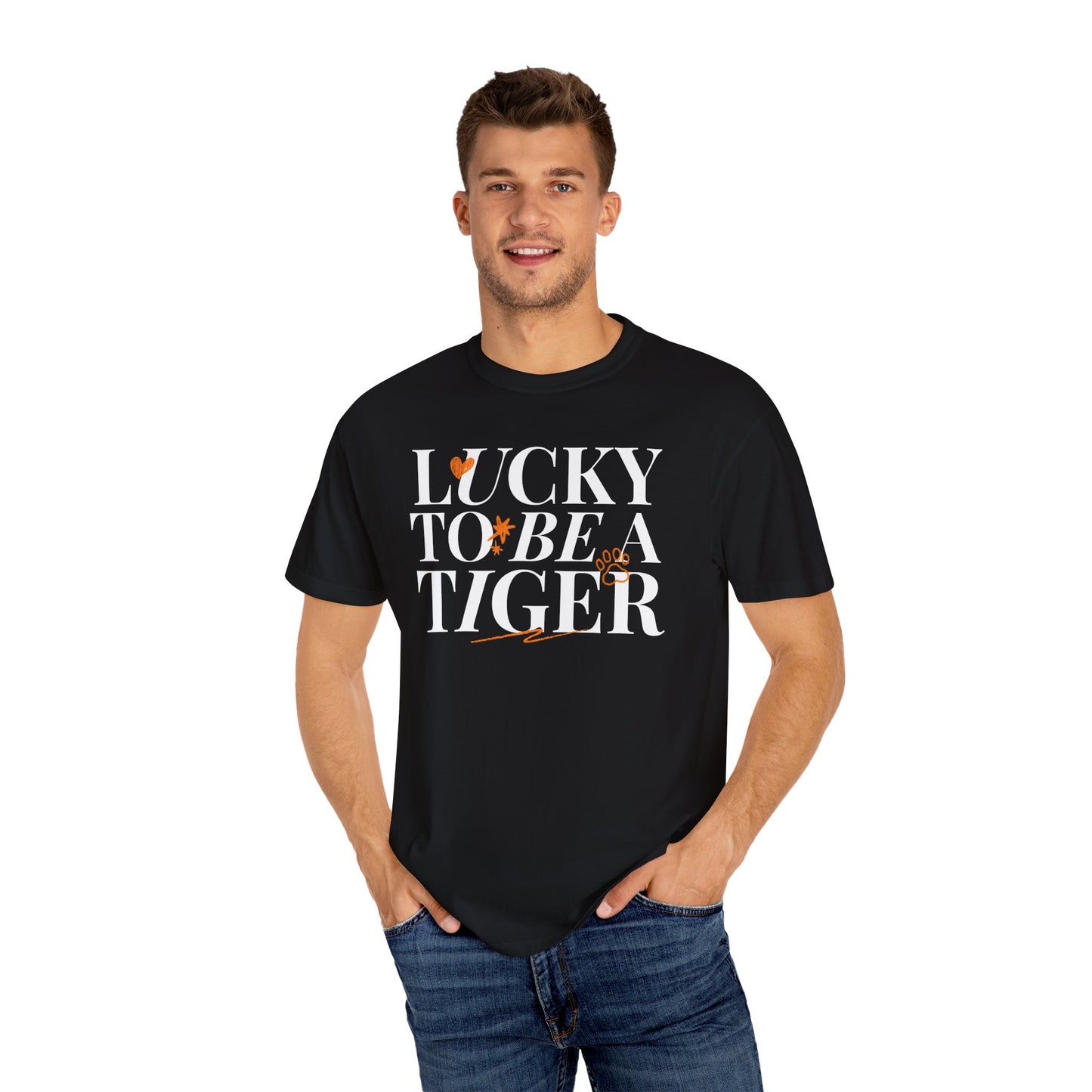 Lucky to Be a Tiger Comfort Colors Tee