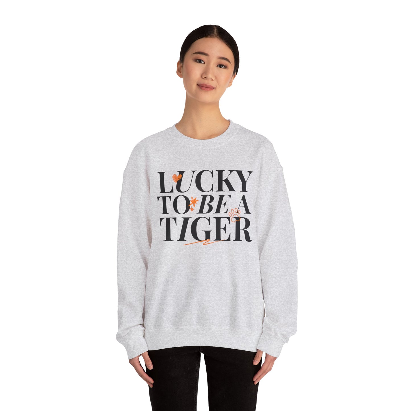**Lucky to Be a Tiger Crewneck