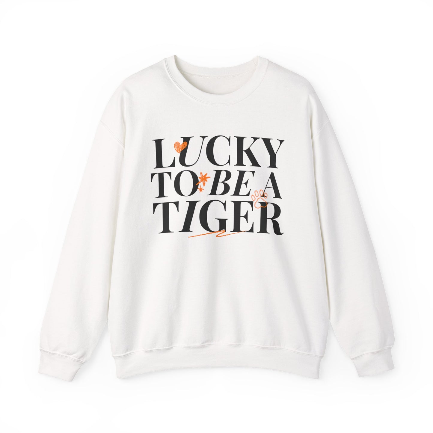**Lucky to Be a Tiger Crewneck