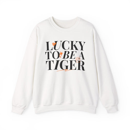 **Lucky to Be a Tiger Crewneck