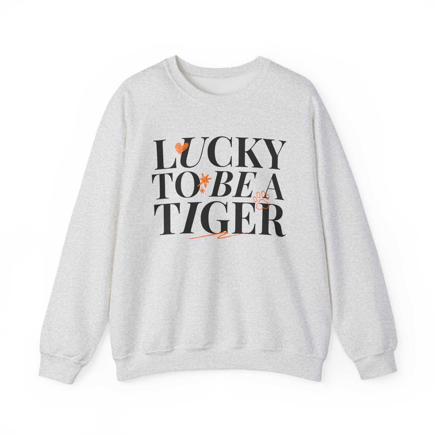 **Lucky to Be a Tiger Crewneck