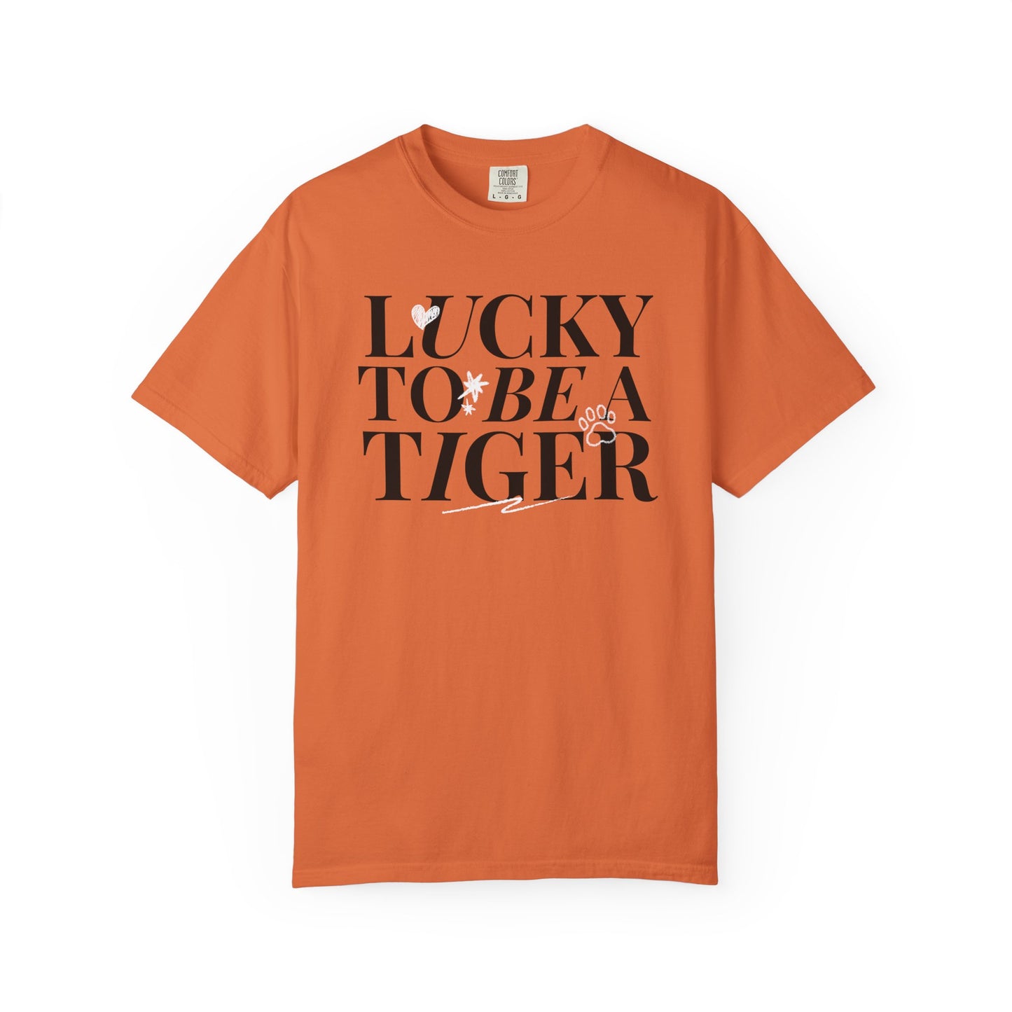 Lucky to Be a Tiger Comfort Colors Tee