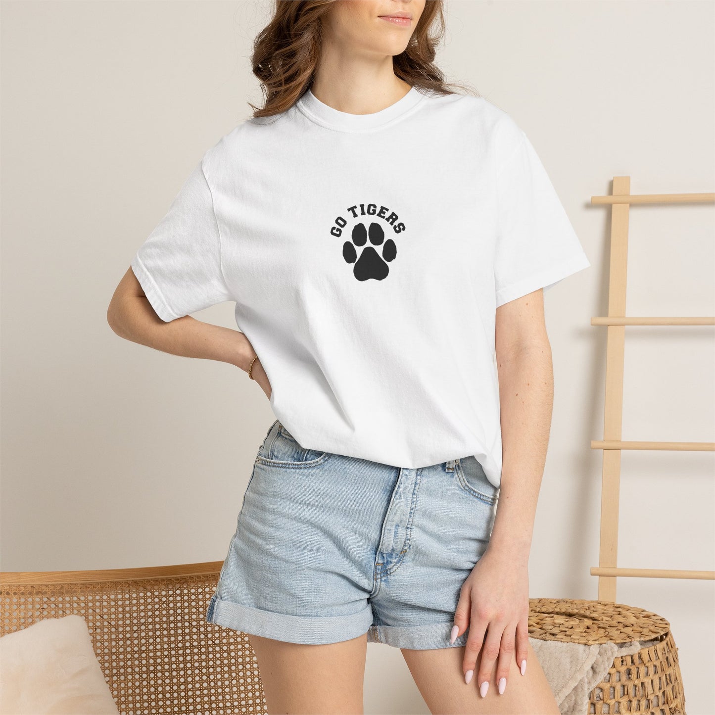 7. Go Tigers Paw T-shirt
