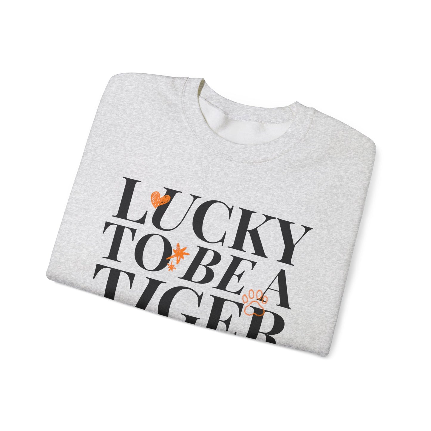**Lucky to Be a Tiger Crewneck