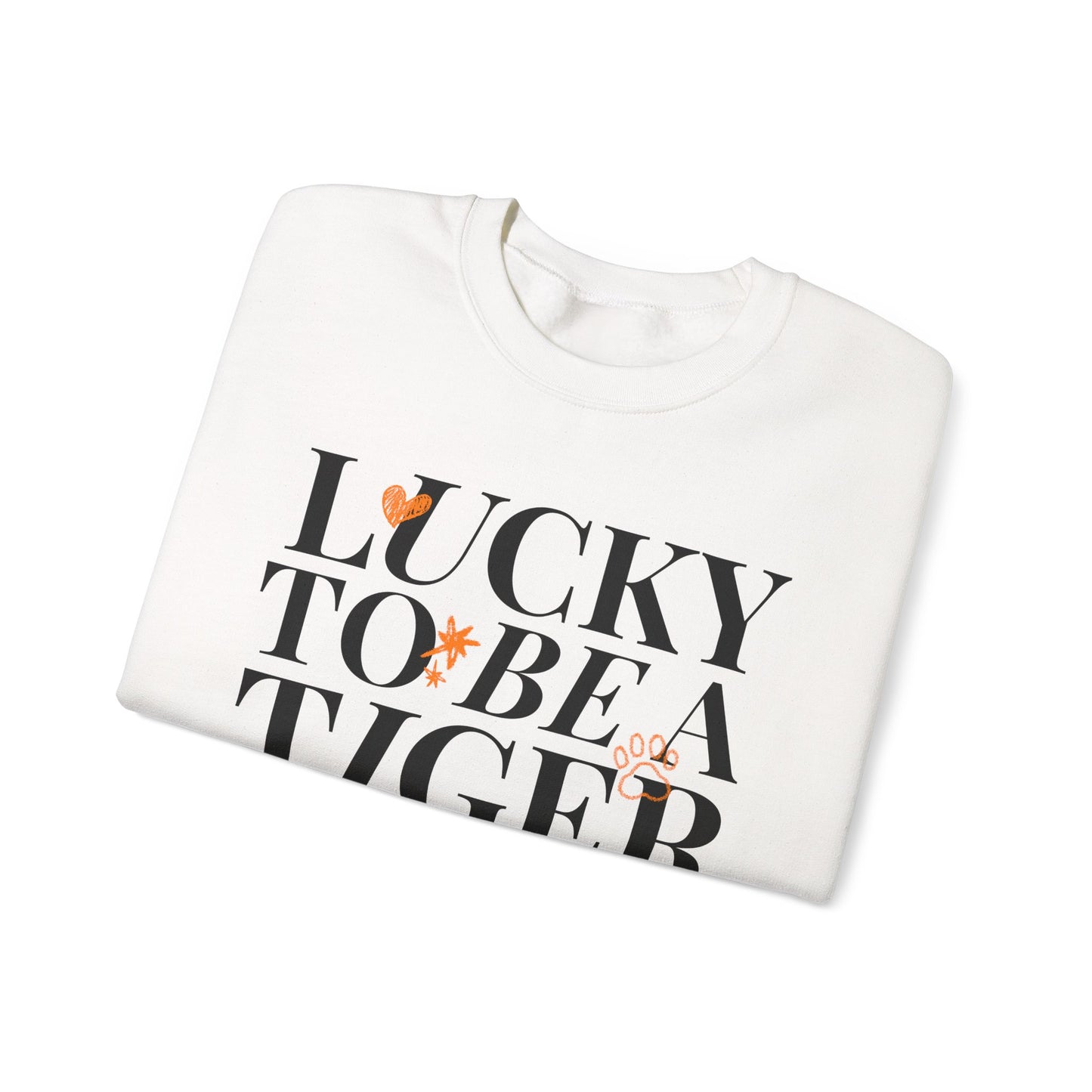 **Lucky to Be a Tiger Crewneck