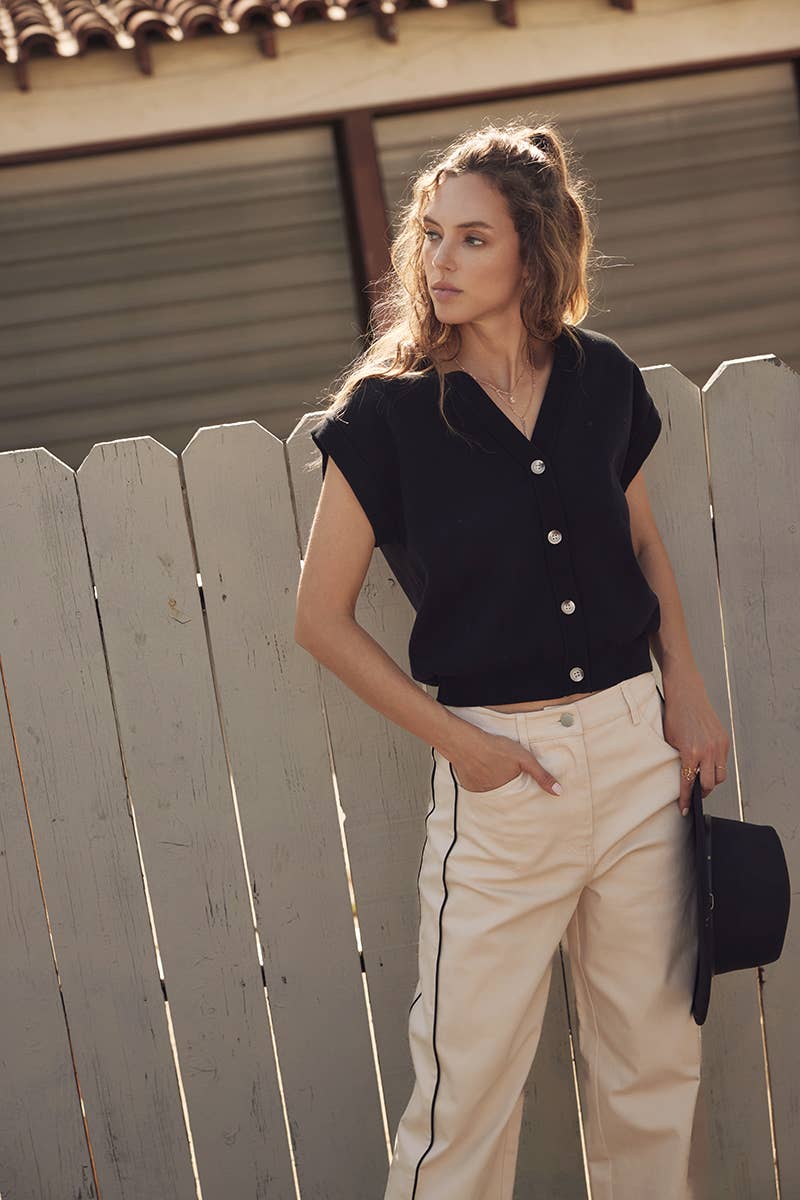 Button Down Sweater
