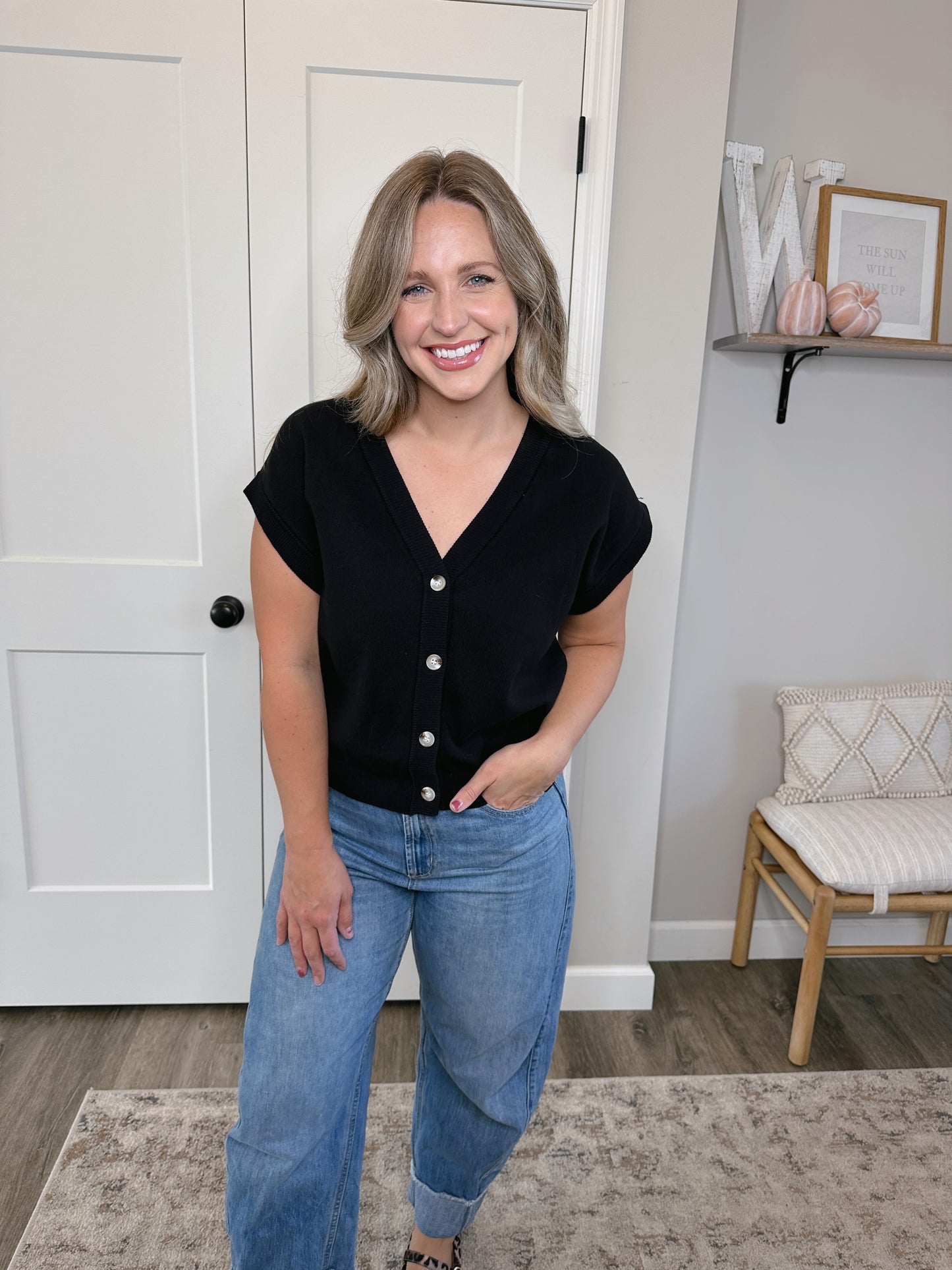 Button Down Sweater