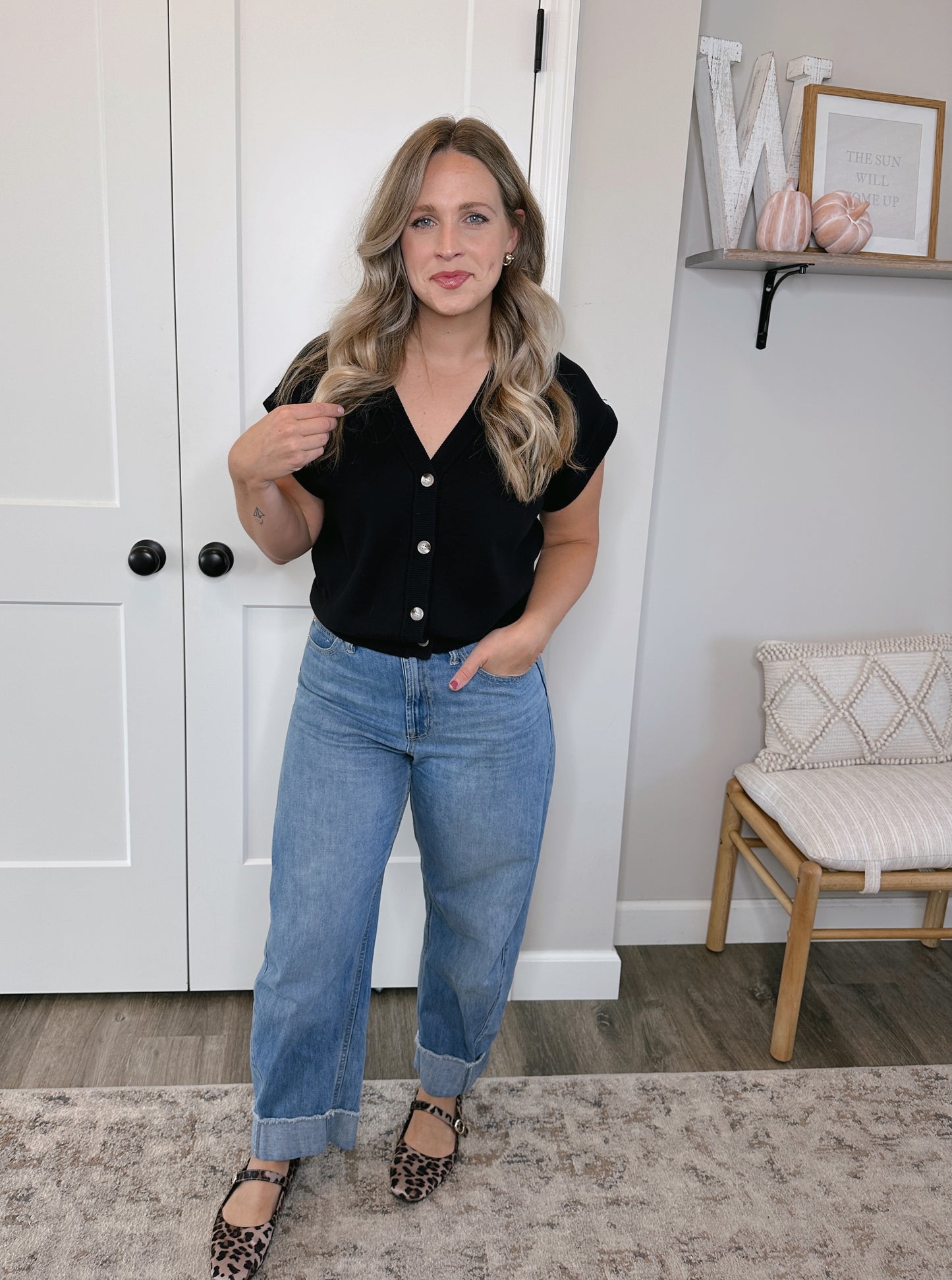 Button Down Sweater