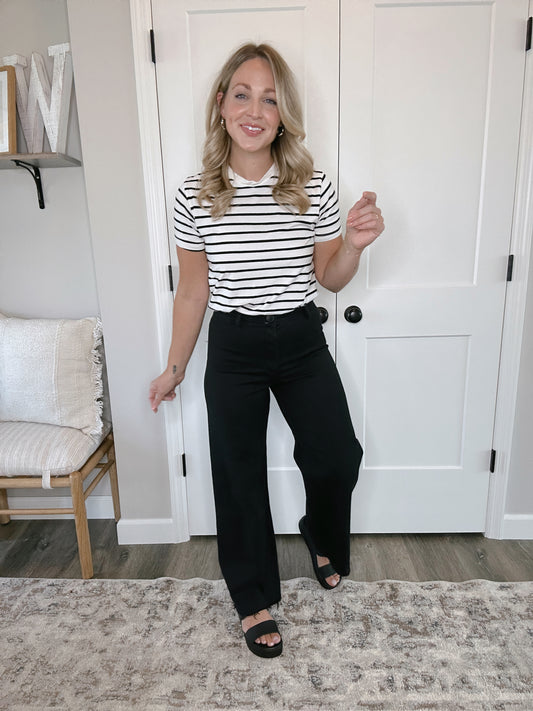 Black Wide Leg Denim