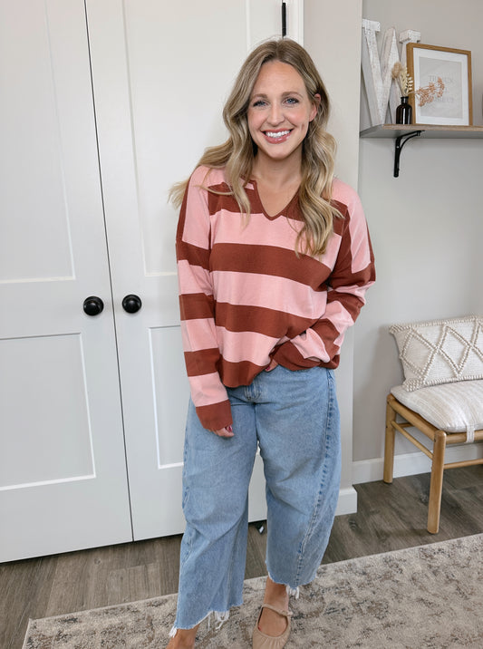 Striped Knit Sweater