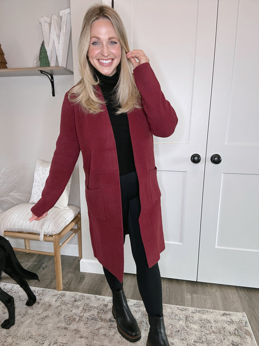 Sleek Cardigan Coat
