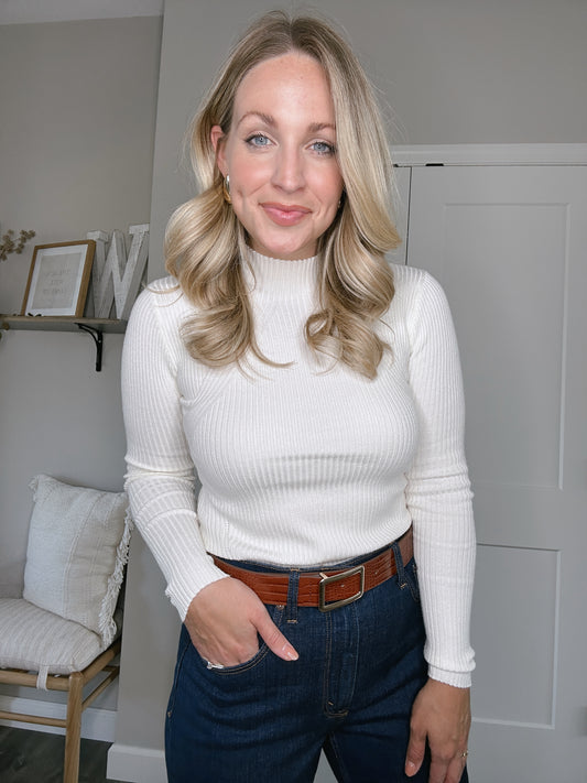 Staple Mock Neck Knit Sweater