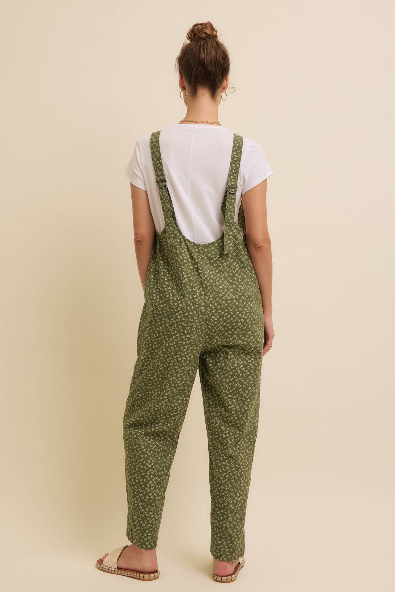 Floral Cotton Overalls