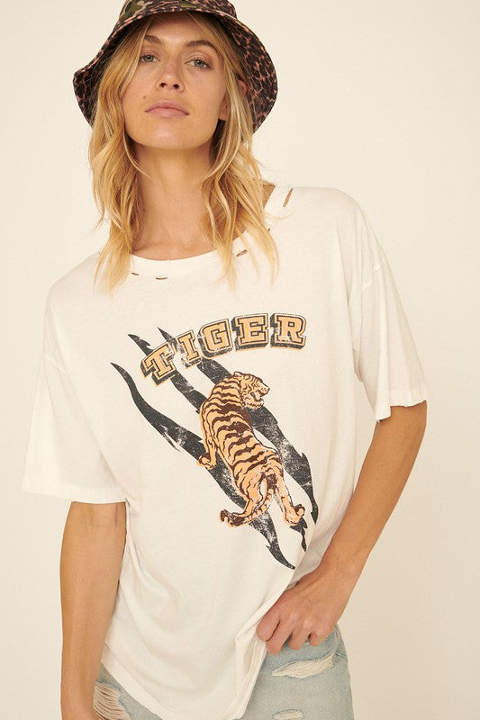 Tigers Distressed Tee