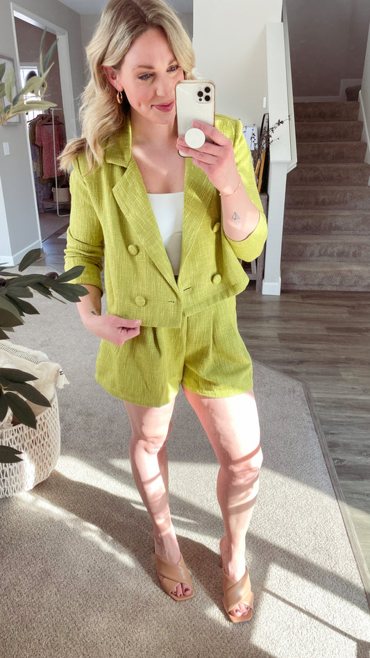 Cropped Tweed Jacket