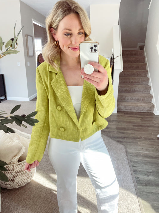 Cropped Tweed Jacket