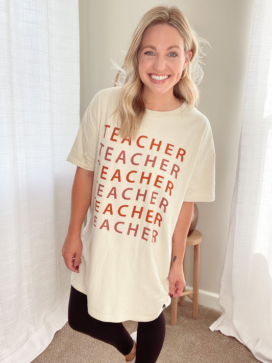 Oversized Teacher Tee
